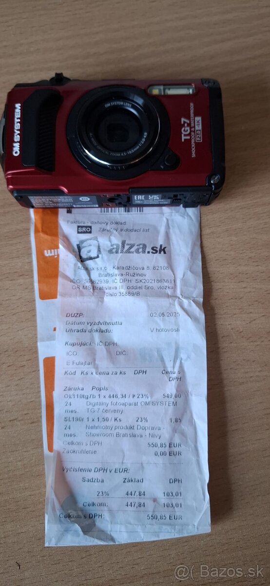 Olympus OM System TG7 450€