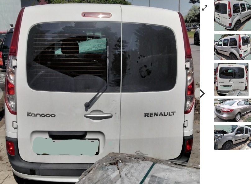 RENAULT KANGOO 1.5 dCi 2017 predám DVERE, MOTOR K9K E6, TRYS