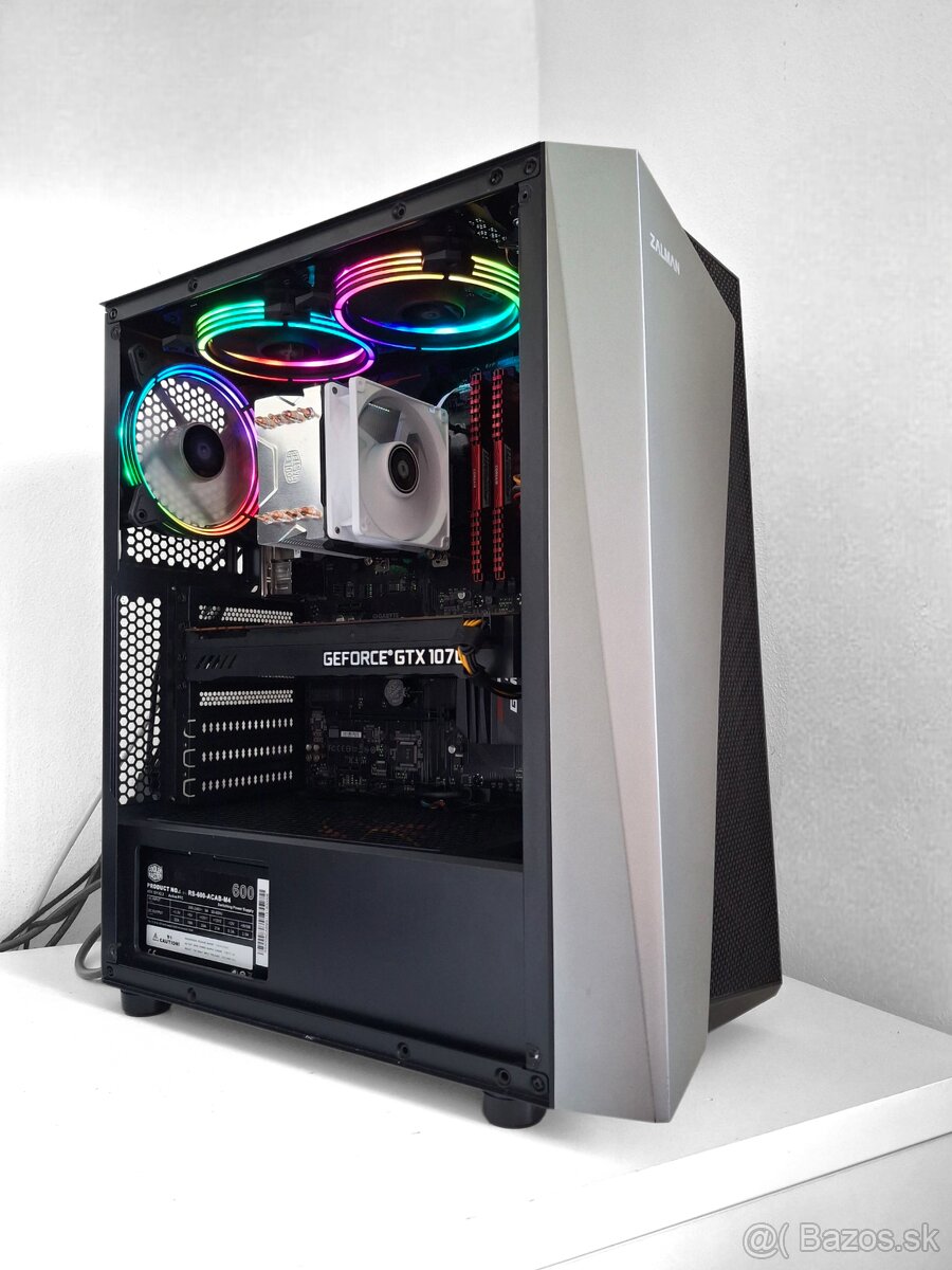 AMD Ryzen 5 1600AF/ GTX 1070 8GB/ 16GB RAM/ SSD + HDD/ 600W