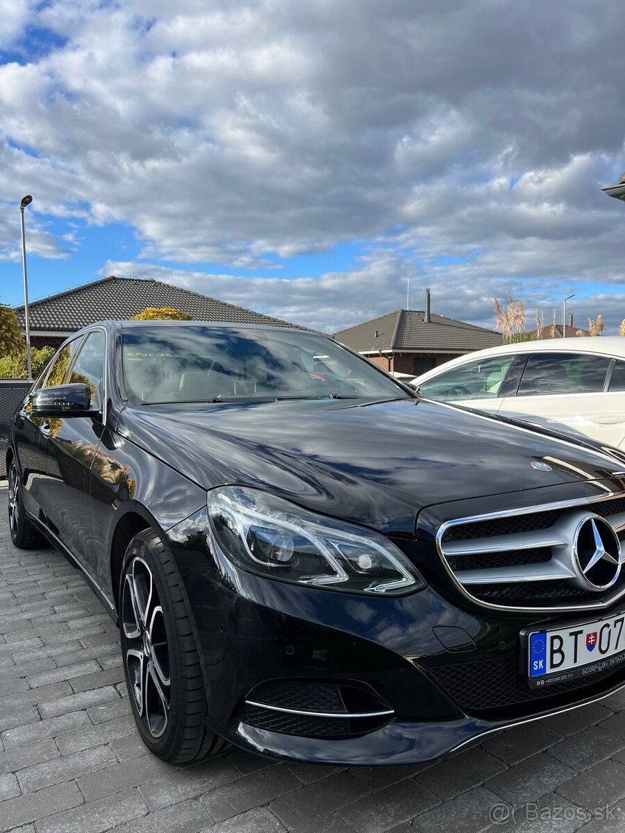 Mercedes E350 BlueTEC 4x4, biela koža, výbava, 185kW