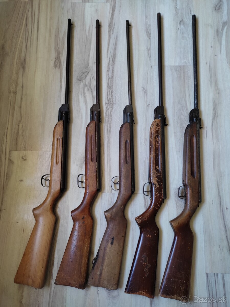 3 vzduchovky Slávia 620 a 2 ks Slávia 630