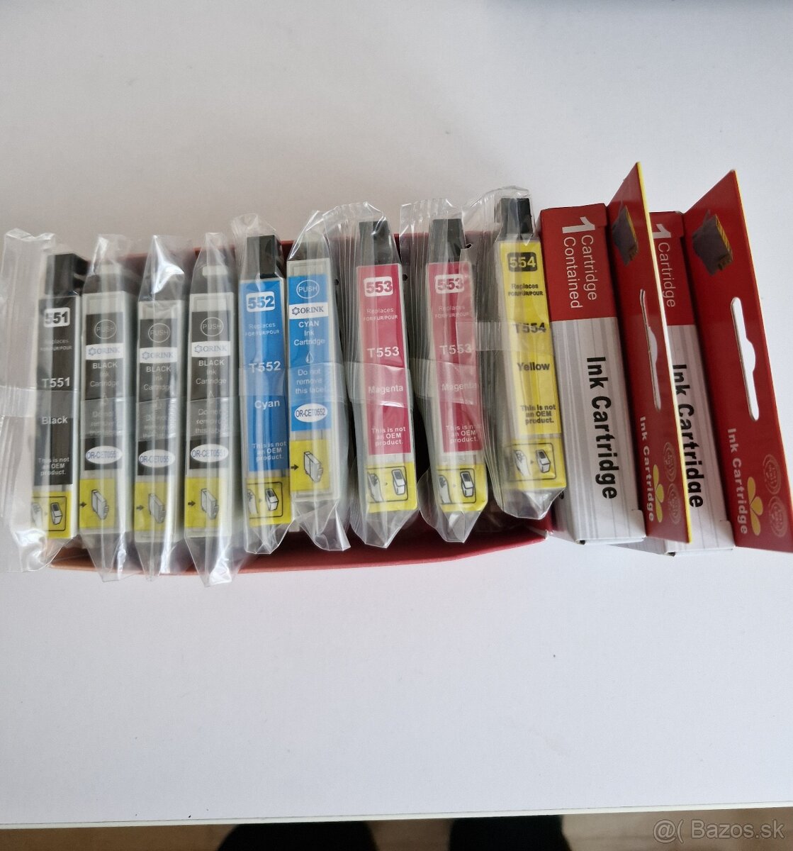 Atramentové náplne Epson T0551, T0552, T0553, T0554