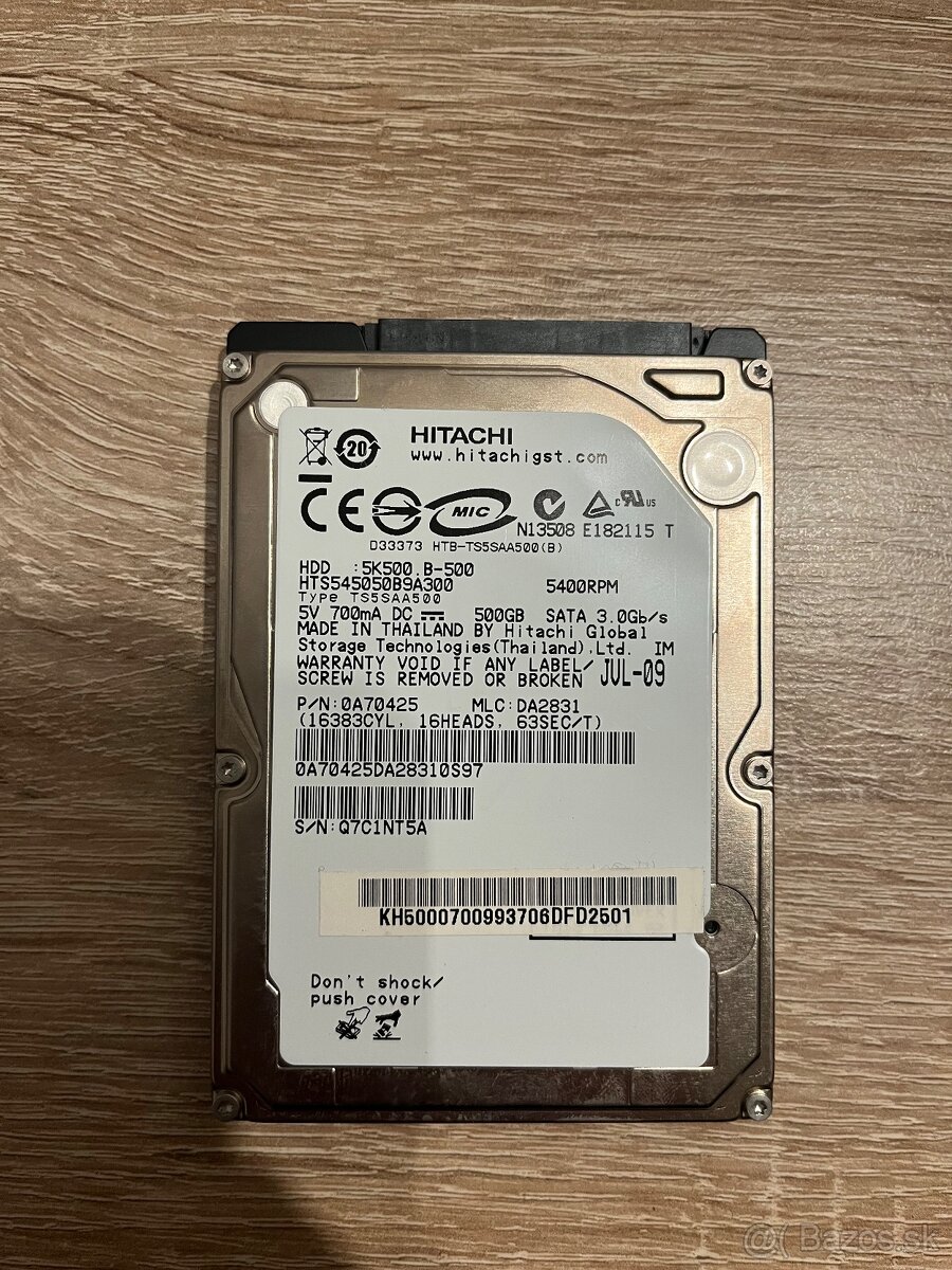 Hard disk 500GB