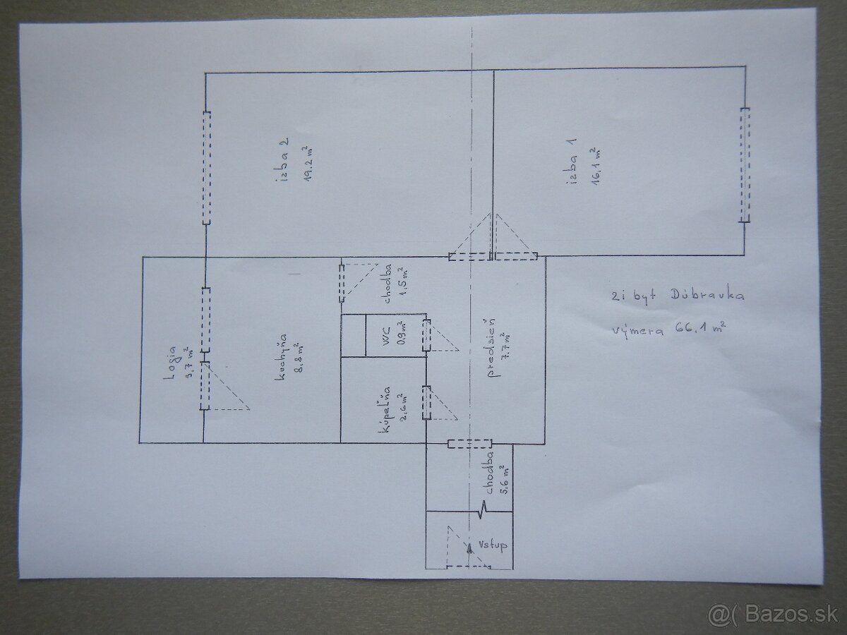 2 izbový byt, Dúbravka, 66m2