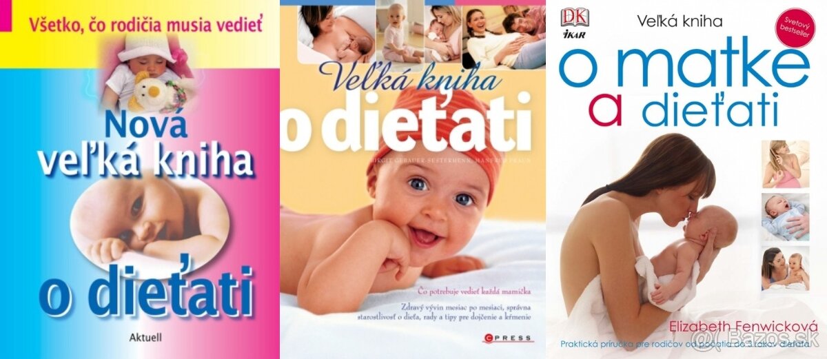 Predám knihy pre budúcu mamičku