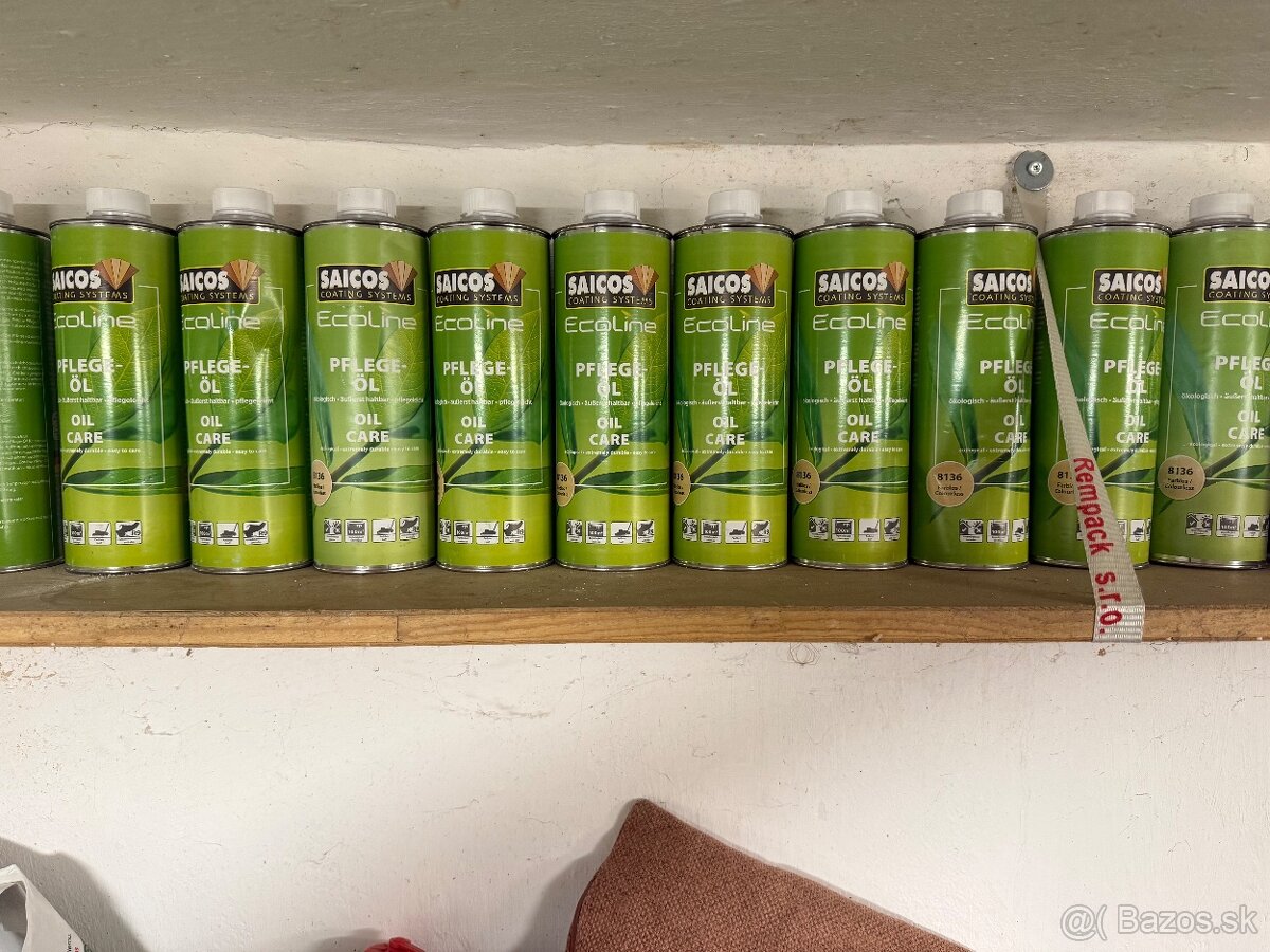 SAICOS Ecoline Pflege-Öl – olej na drevené podlahy (10 ks)