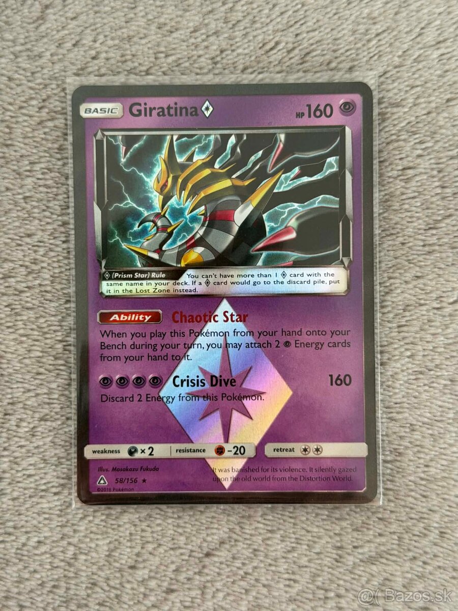 Pokémon karty rôzne