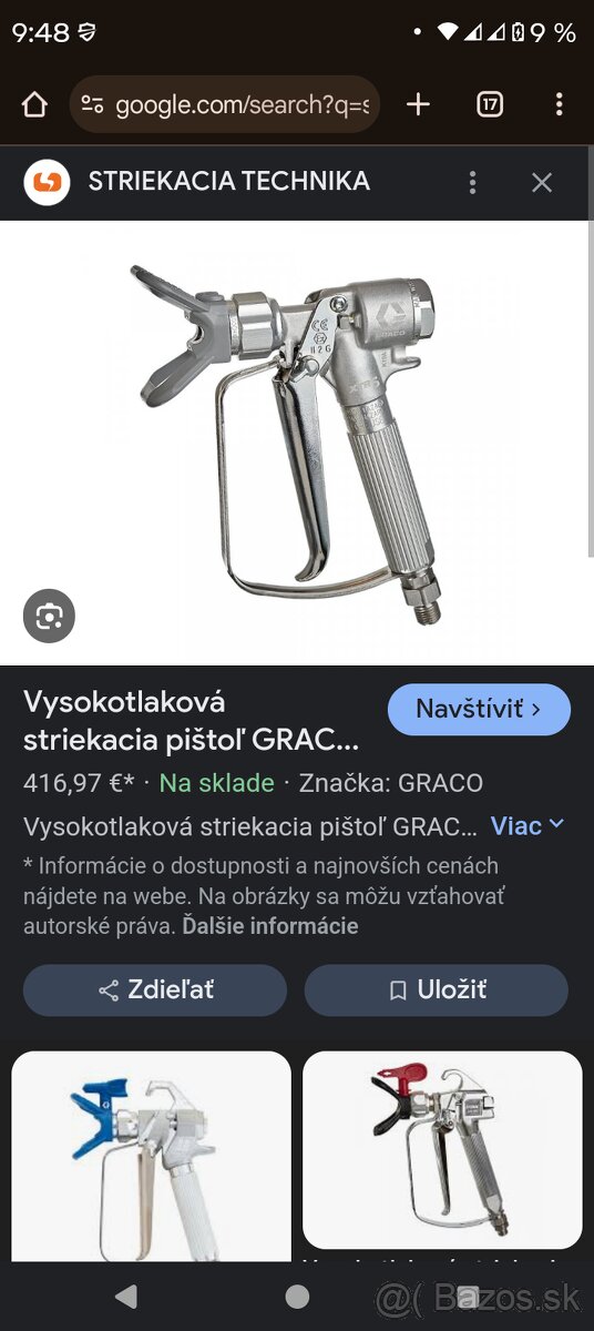 Striekacia pištoľ graco