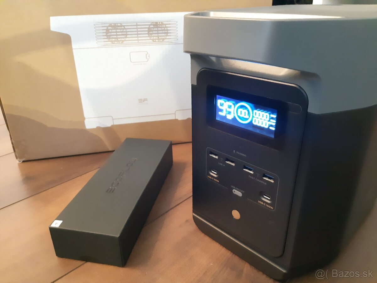 Predam ZANOVNU nevyuzitu powerbanku ECOFLOW DELTA 2 + zaruka