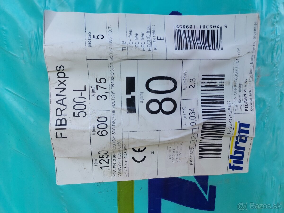 Predám styrodur xps 8cm fibran