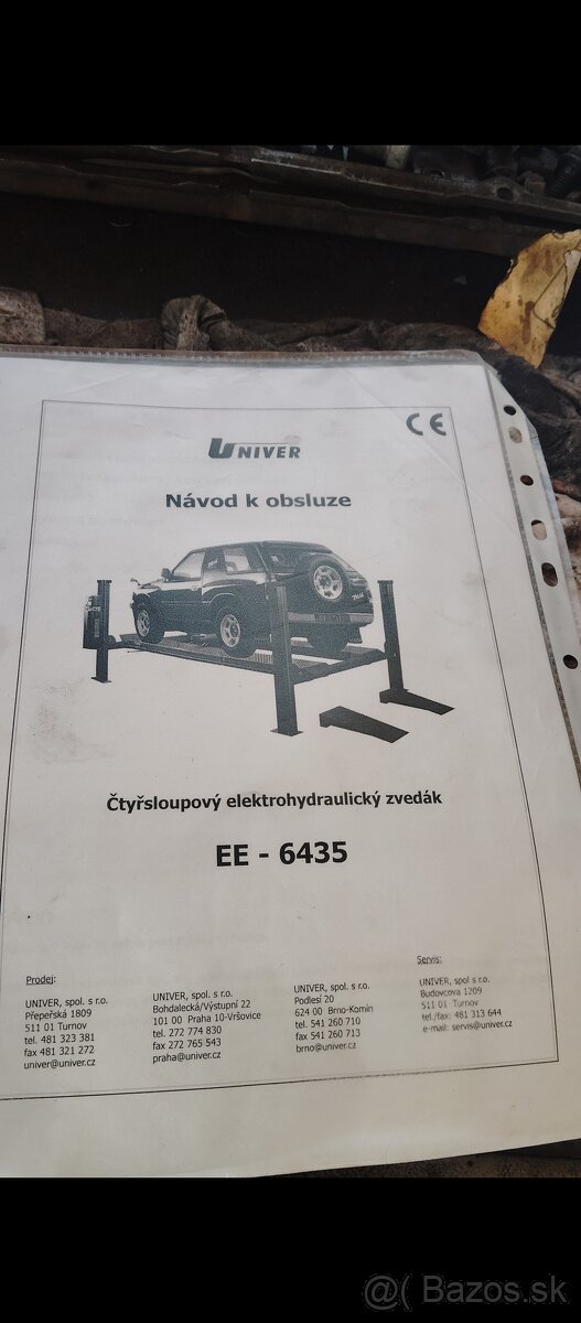 4 stlpovy zdvihak, 3,5t