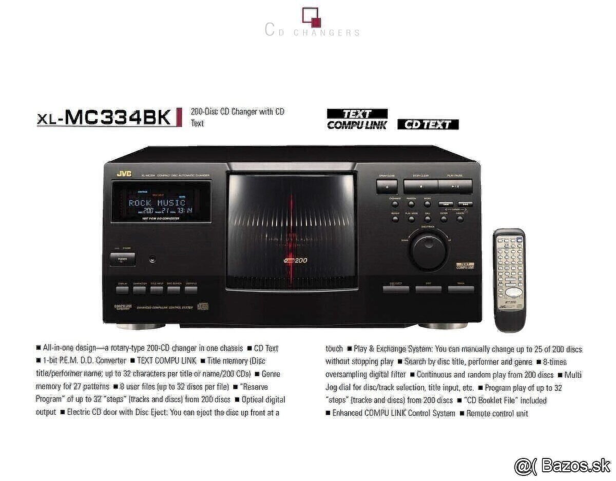 JVC - XL MC 334 BK❤️200CD🎧