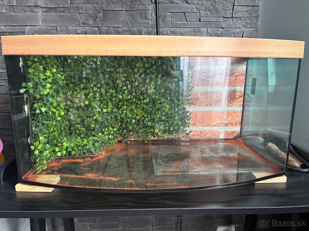 Sklenené terarium 60x30x30