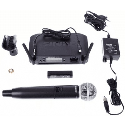 Bezdrátový set Shure GLXD 4 / mikrofon SM58