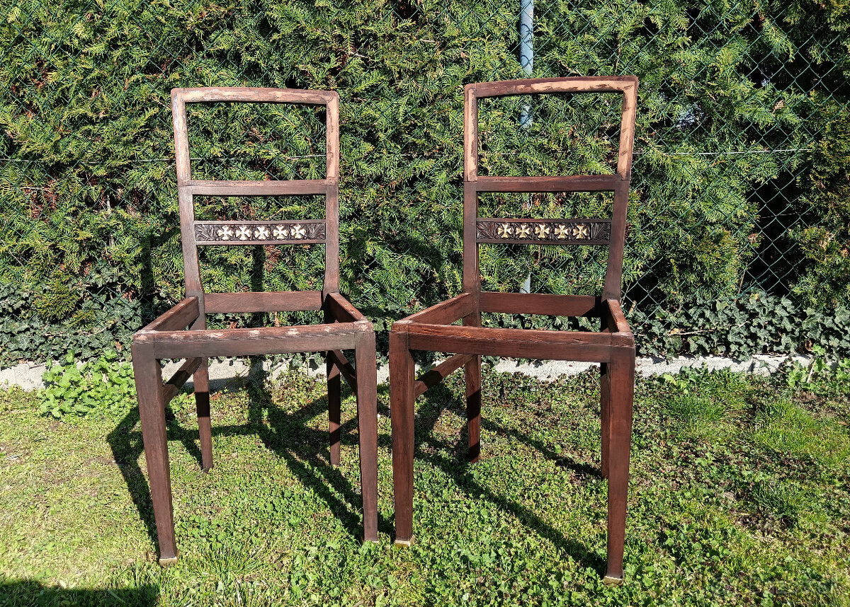 Starožitné stoličky z obd. historizmu cca 1860 na dokončenie