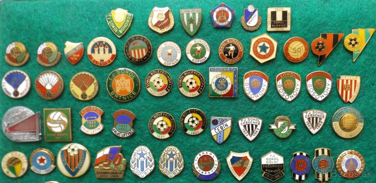 športové odznaky - SOKOL, prevážne fotbal