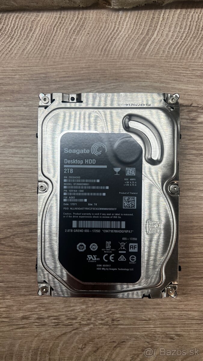 ✅ Seagate HDD 1TB + 2TB, funkčné, bez závad, lacno