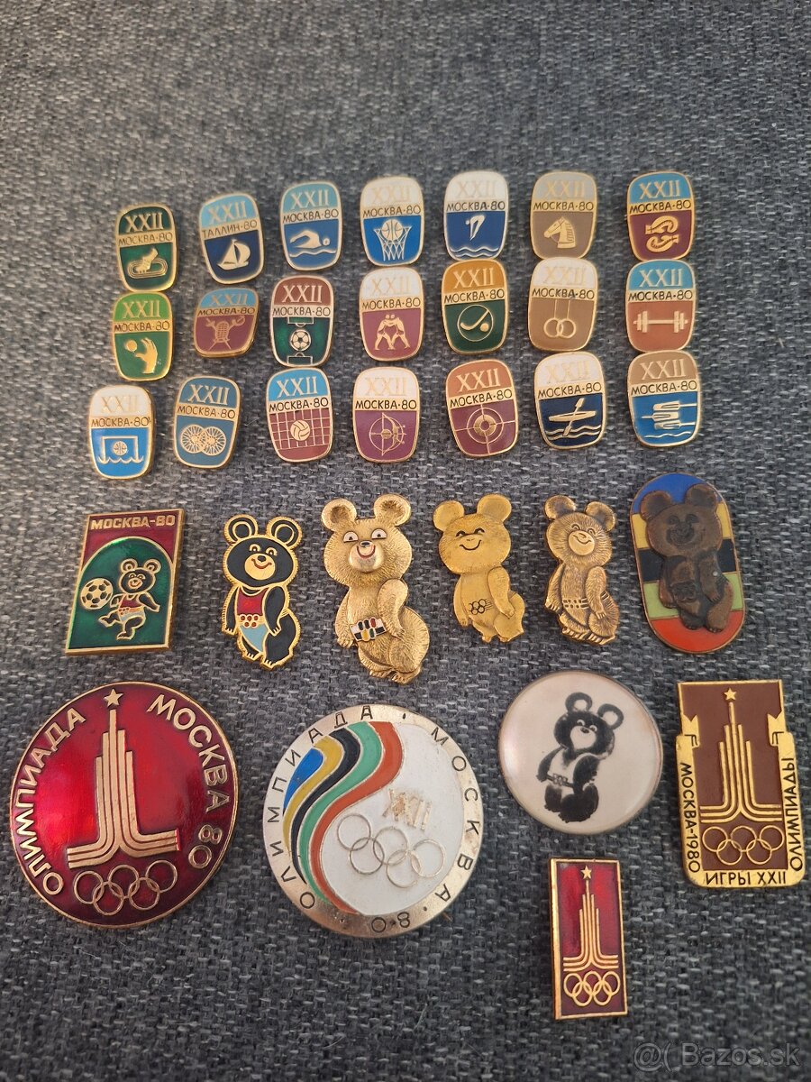 Odznaky OH 1980 Moskva