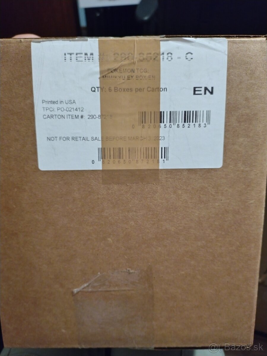 Pokemon sealed case Mimikyu ex box