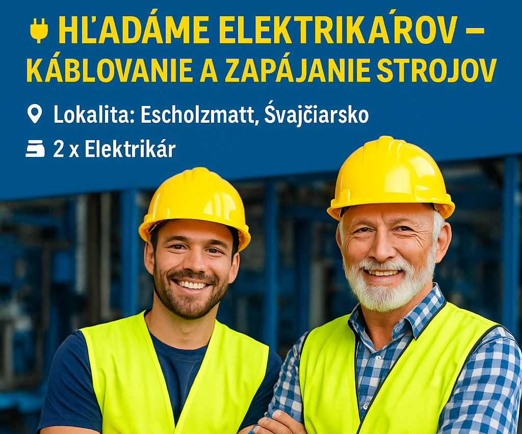 1 - 2 x elektrikári do Švajčiarska 32€