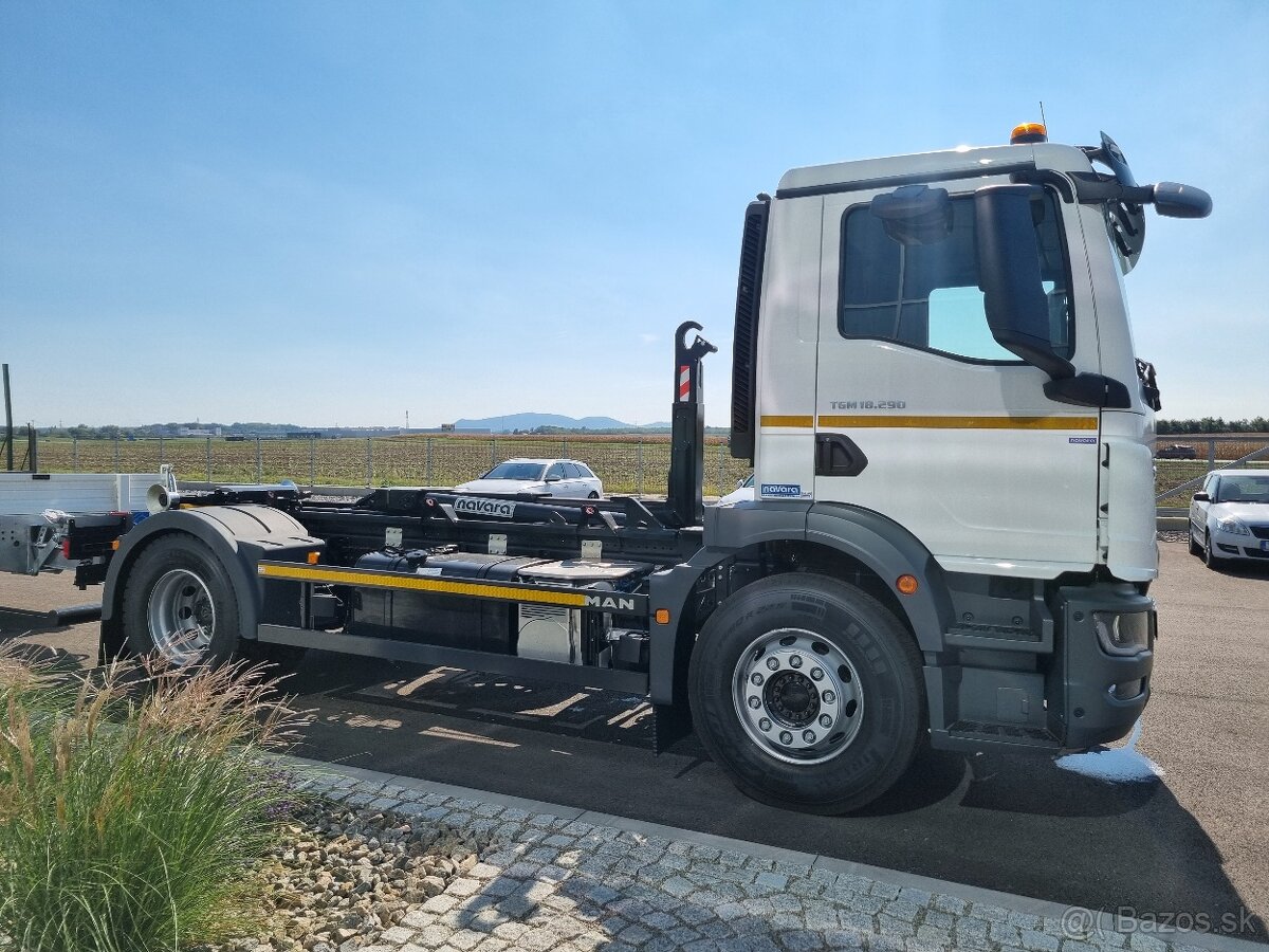MAN TGM 18.290 NOSIČ KONTAJNERU  + PODVALNÍK