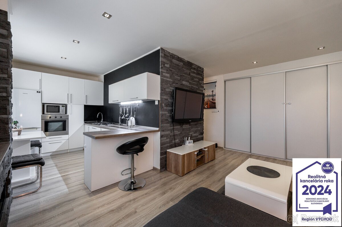 Tehlový 2 izbový byt s balkónom, Košice - Sever, ul. Vodáren