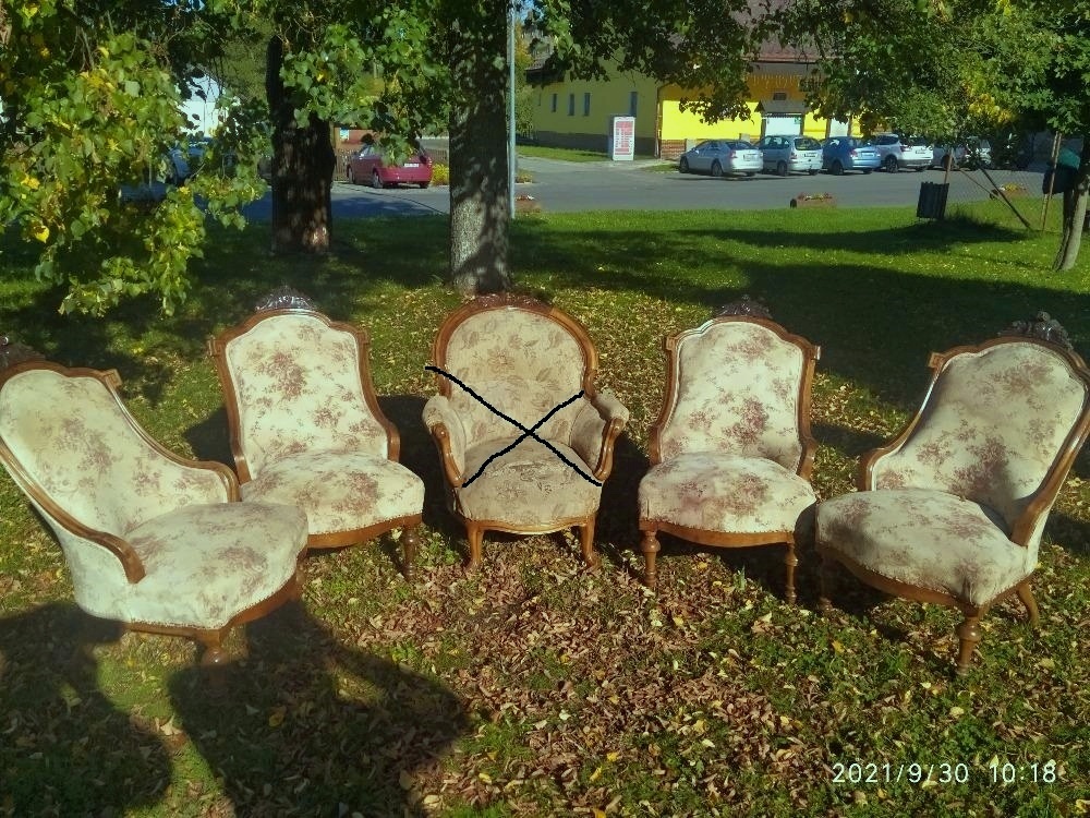 Starožitné kresla 4kusy