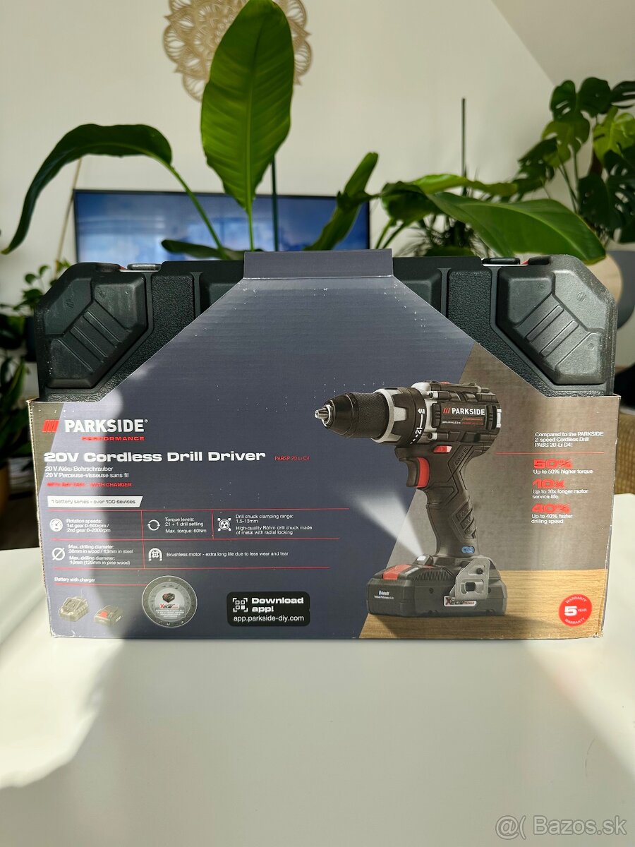 Parkside perfromance nová vrtacka 20v set nove