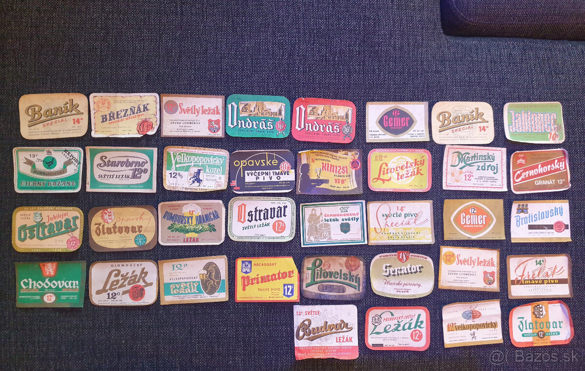 Staré pivné etikety
