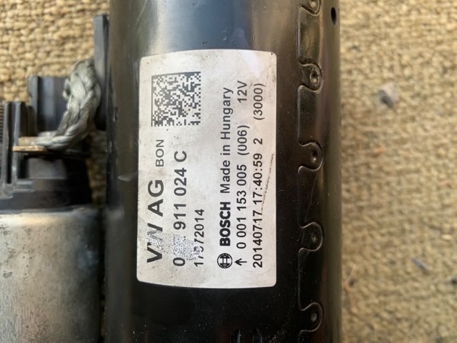 Predam starter 02E 911 024C