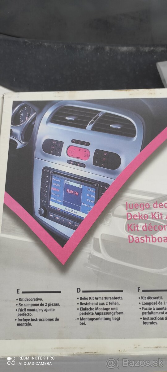 Obklad pristrojovky SEAT Leon 2