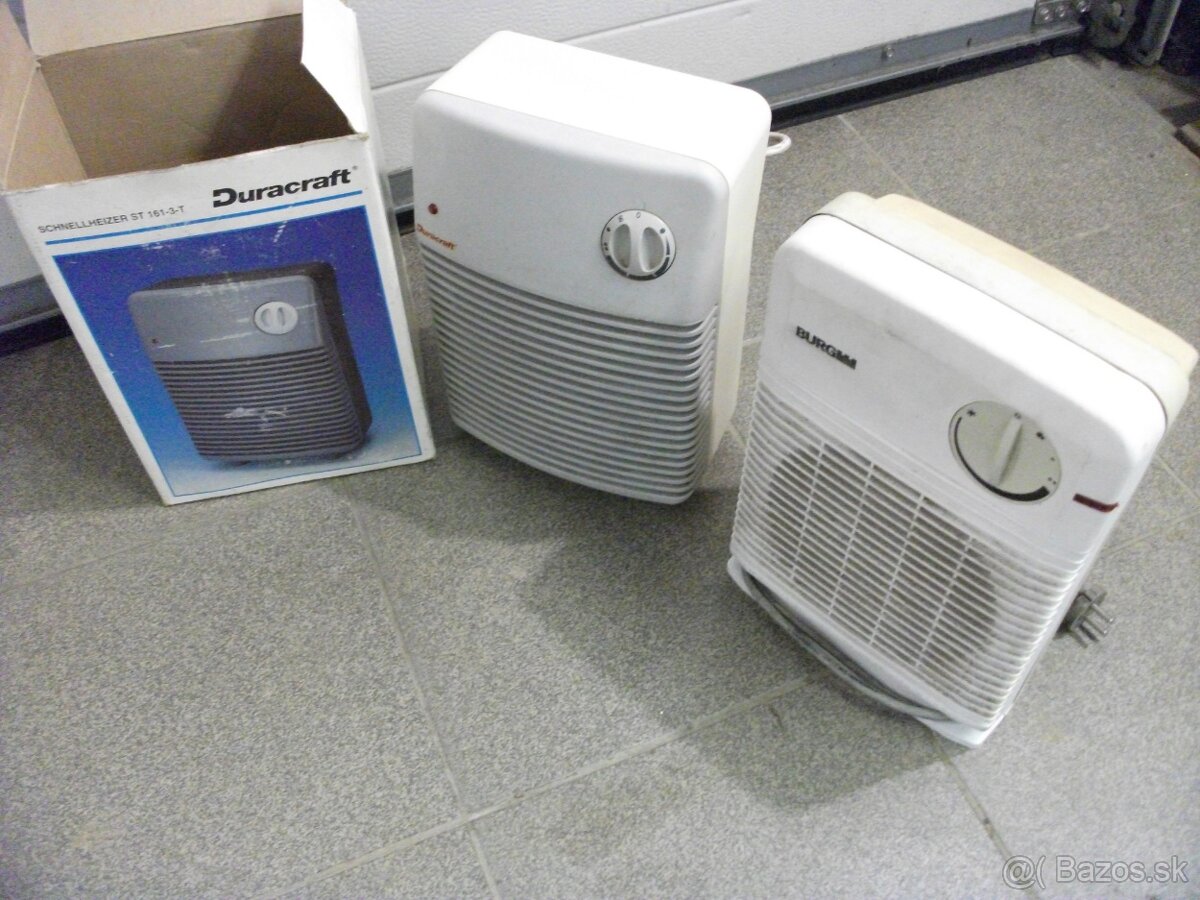 Predám elektrický ohrievač 220V/2000W - 2 kusy.