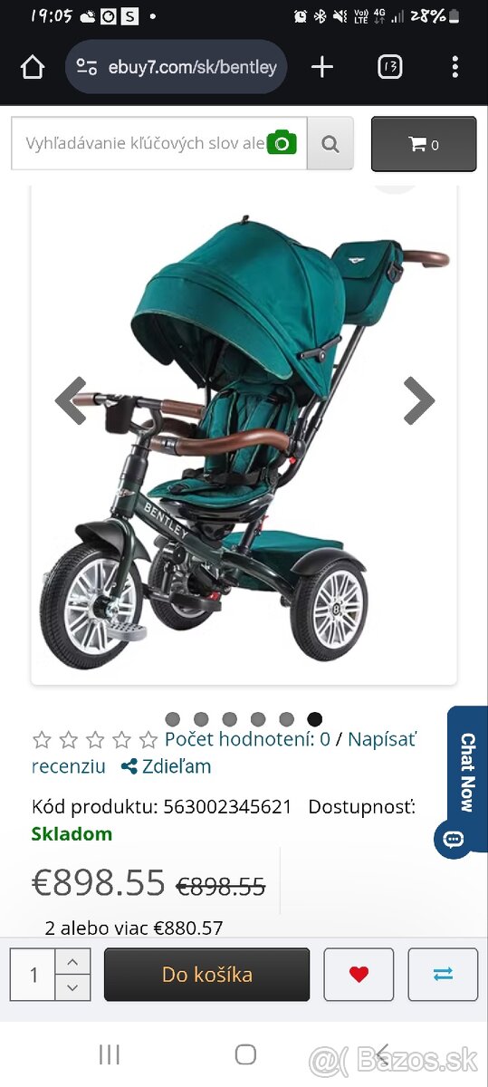 Trojkolka 6 v 1 BENTLEY