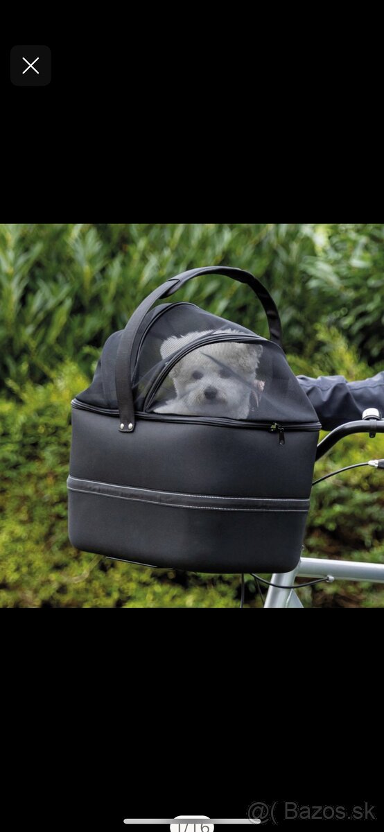Nový košík na bicykel pre psa