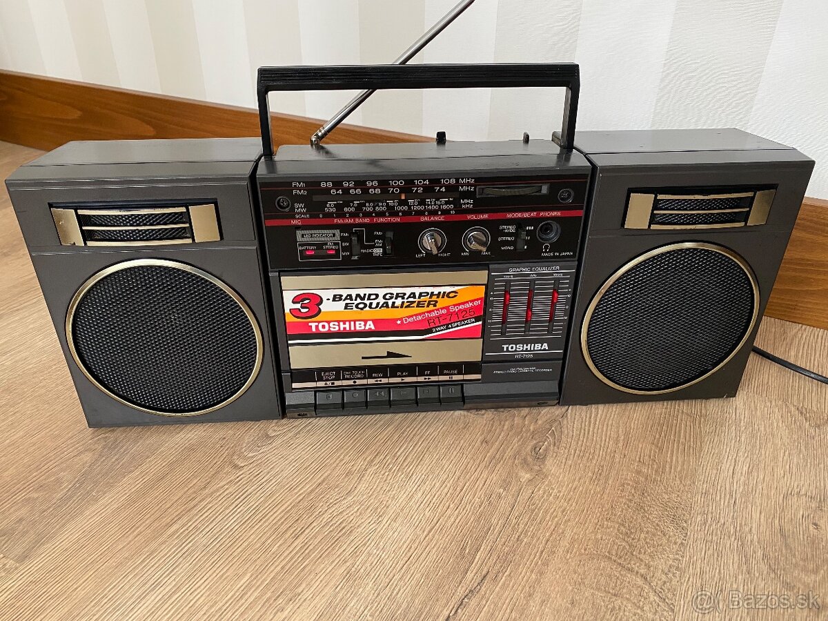 Rádiomagnetofón Toshiba RZ 7125 - TOP ZOSERVISOVANÝ