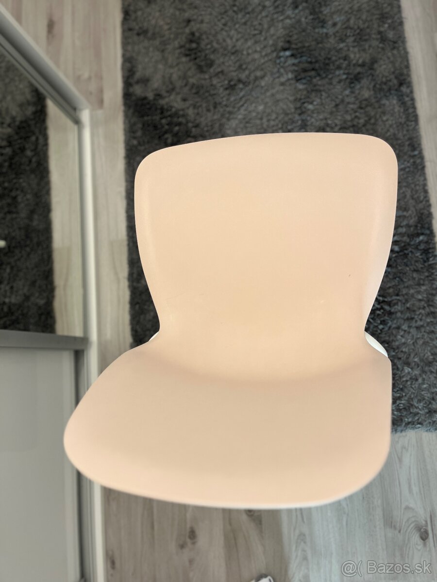 IKEA LIDÅS stolička ružová – 10 ks, dobrý stav