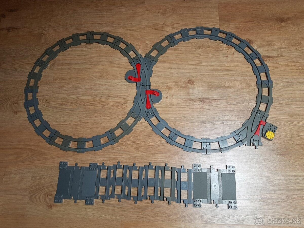 Lego duplo kolajnice, prechody vyhýbky
