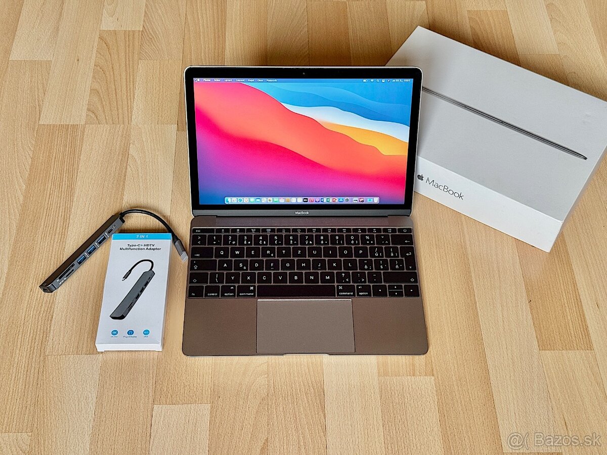 MacBook 12" 1.3GHz,2j/8GB/256GB, NOVÁ BATERKA, TOP STAV