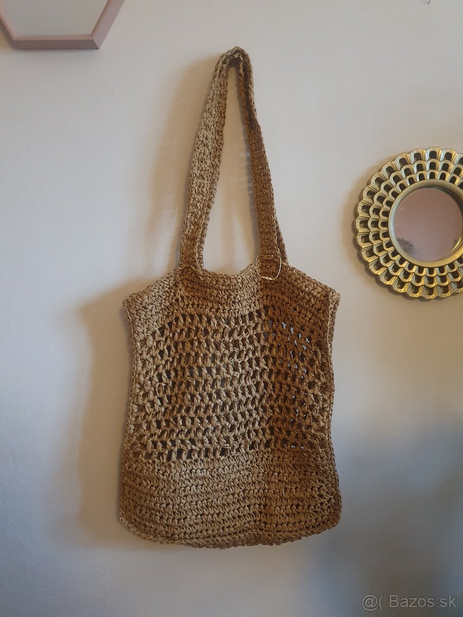 Nová Pletená kabelka shopper bag
