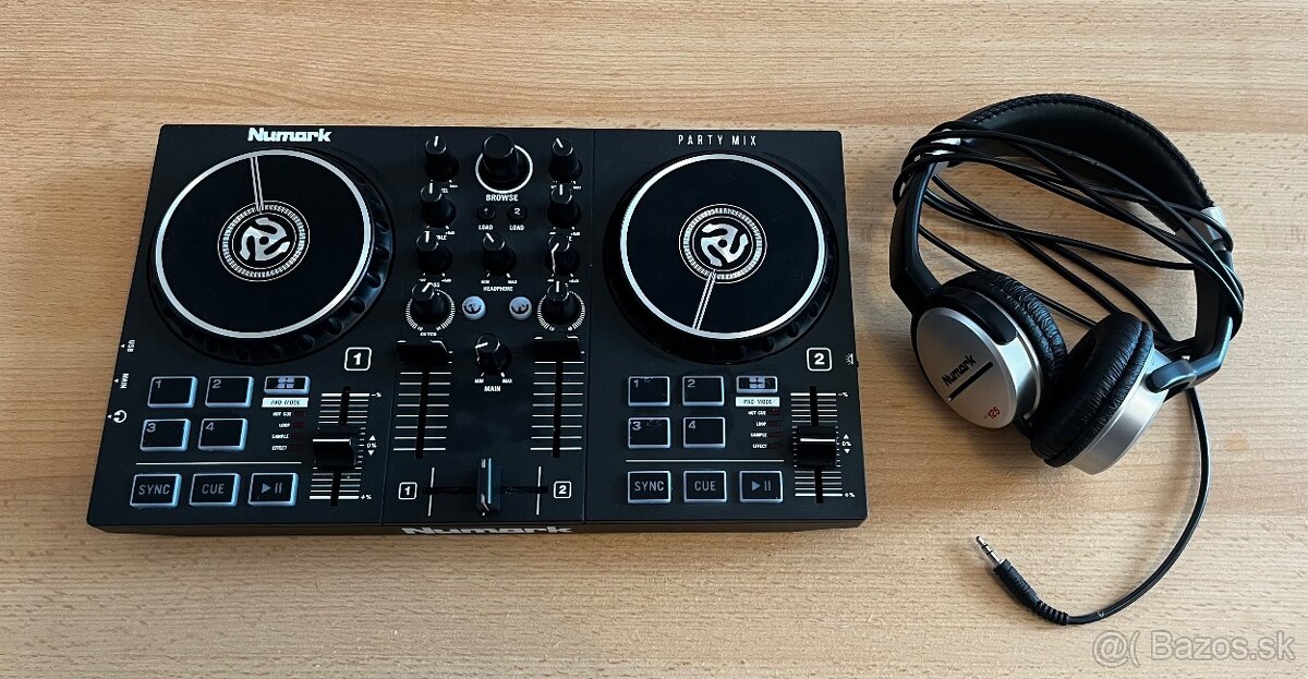 Numark party mix MKII + Slúchadla Numark 125HF