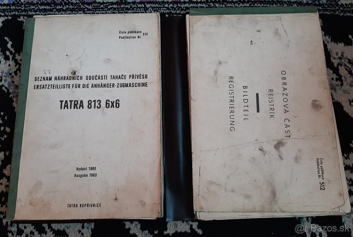 katalóg náhradných dielov pre nákladné autá Tatra 813 6x6
