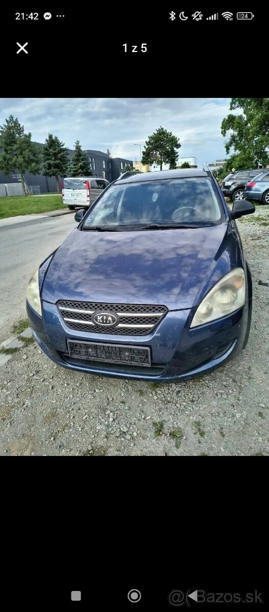 Rozpredám na náhradné diely Kia ceed kombi 2008