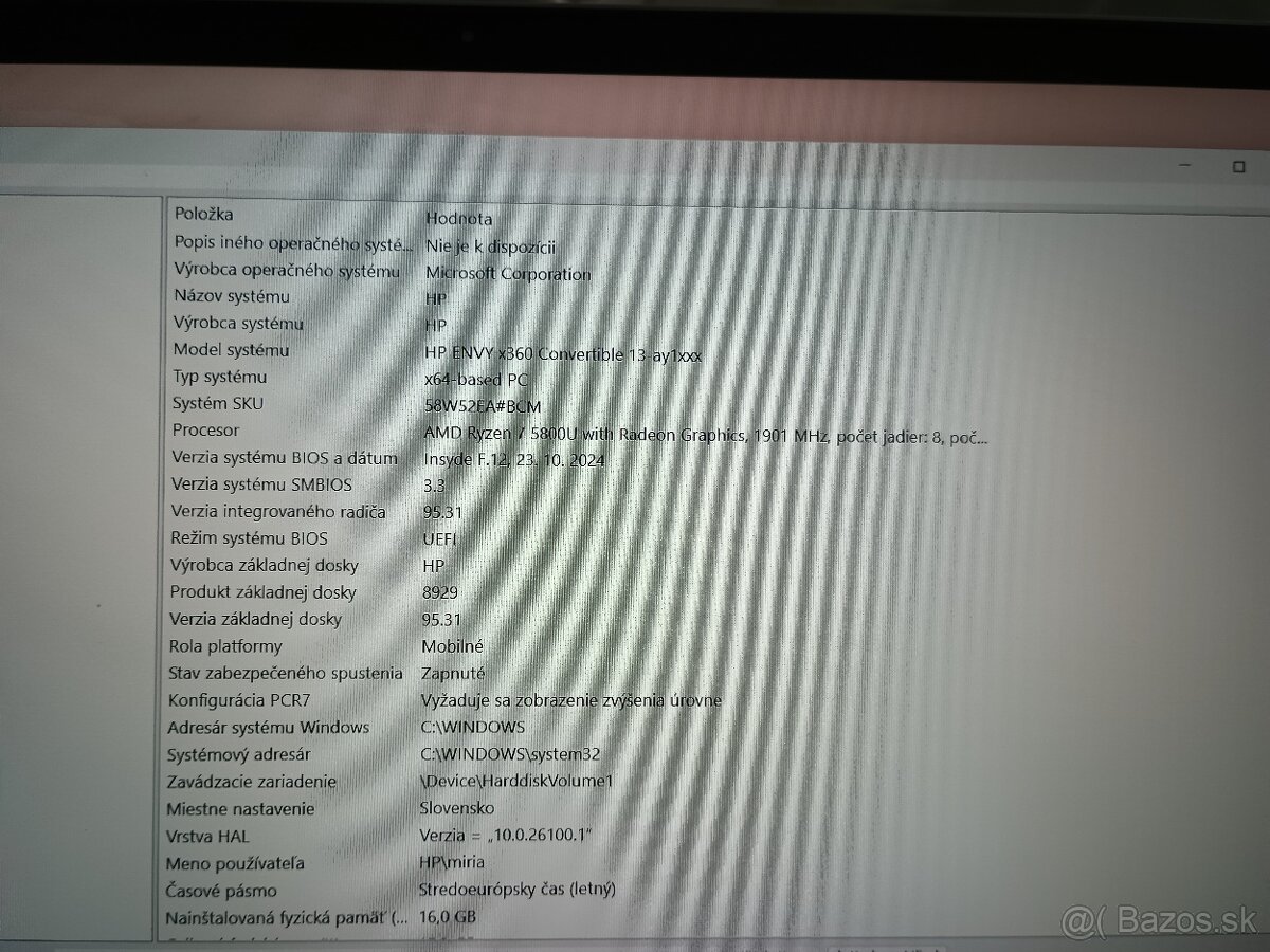 Predám HP ENVY 13-ay1000 x360 Convertible- celá SR