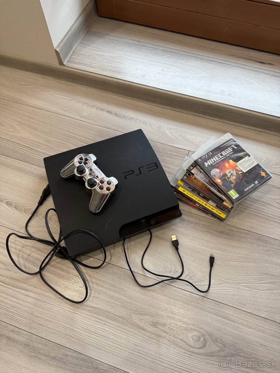 Predám Playstation 3 + 5 hier