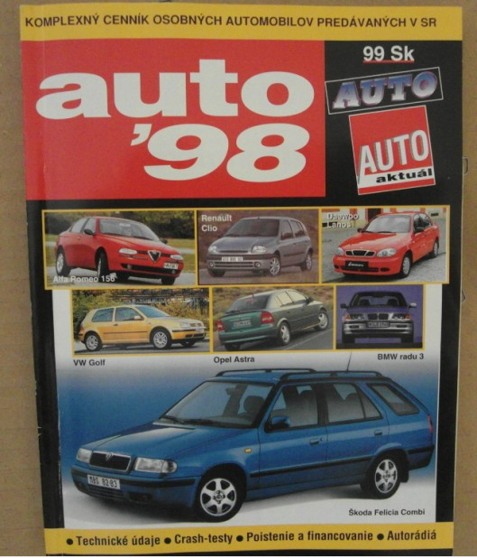 Predám knihu auto 98