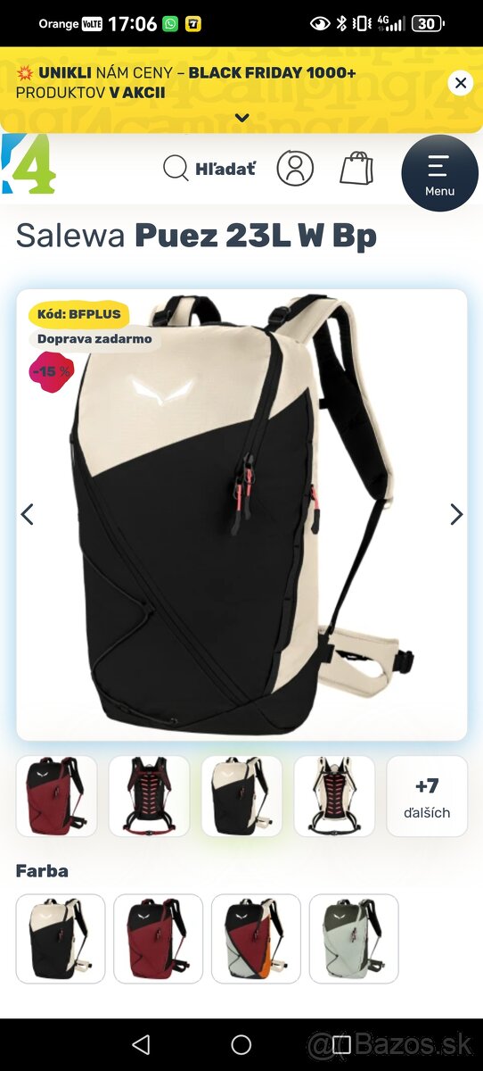 Turistický batoh Salewa „PUEZ 23 L W BP