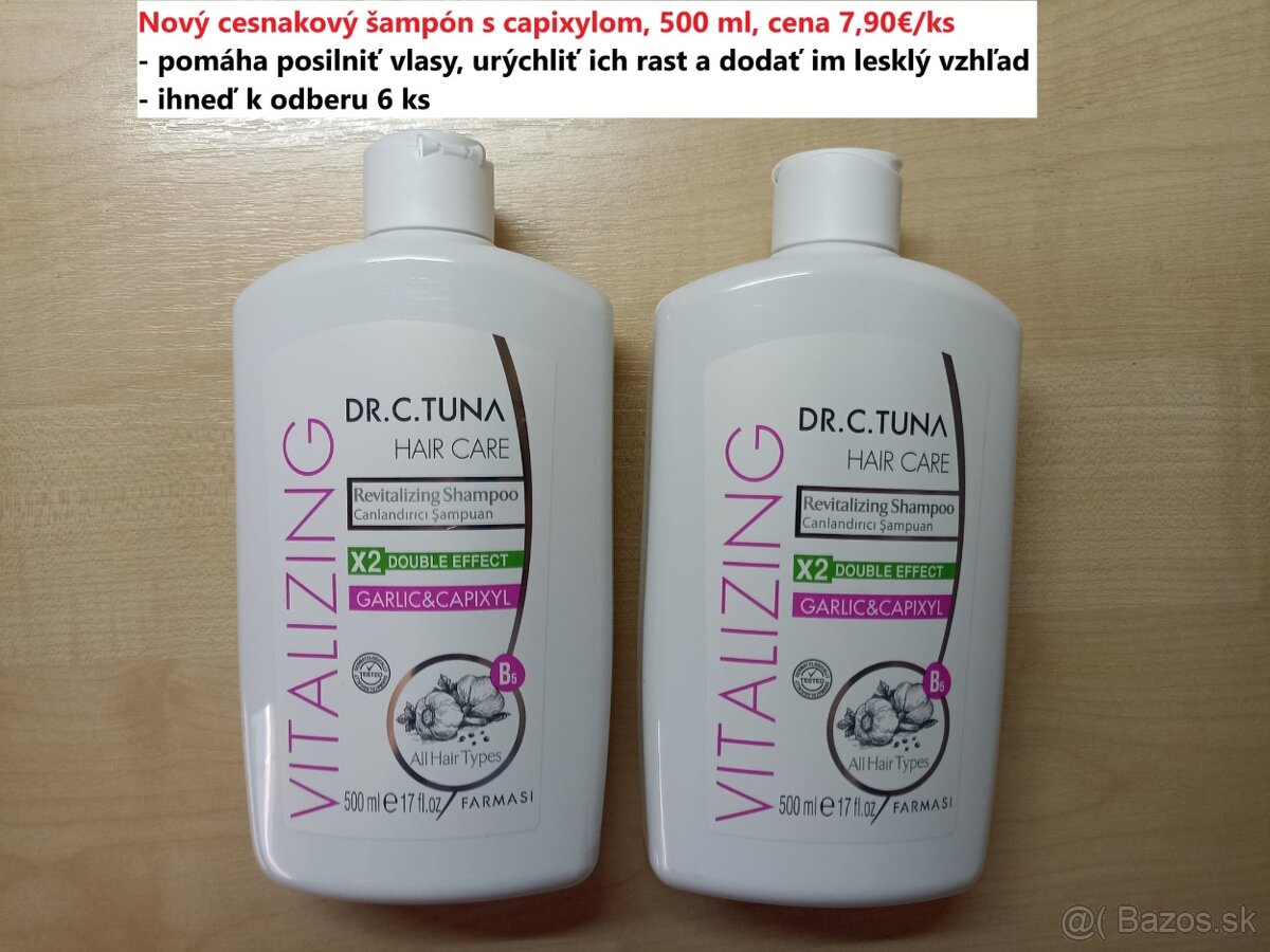 Nový cesnakový šampón na vlasy
