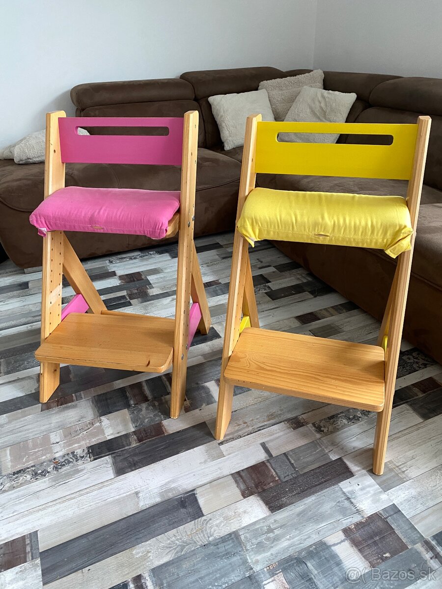 Drevená rastúca stolička