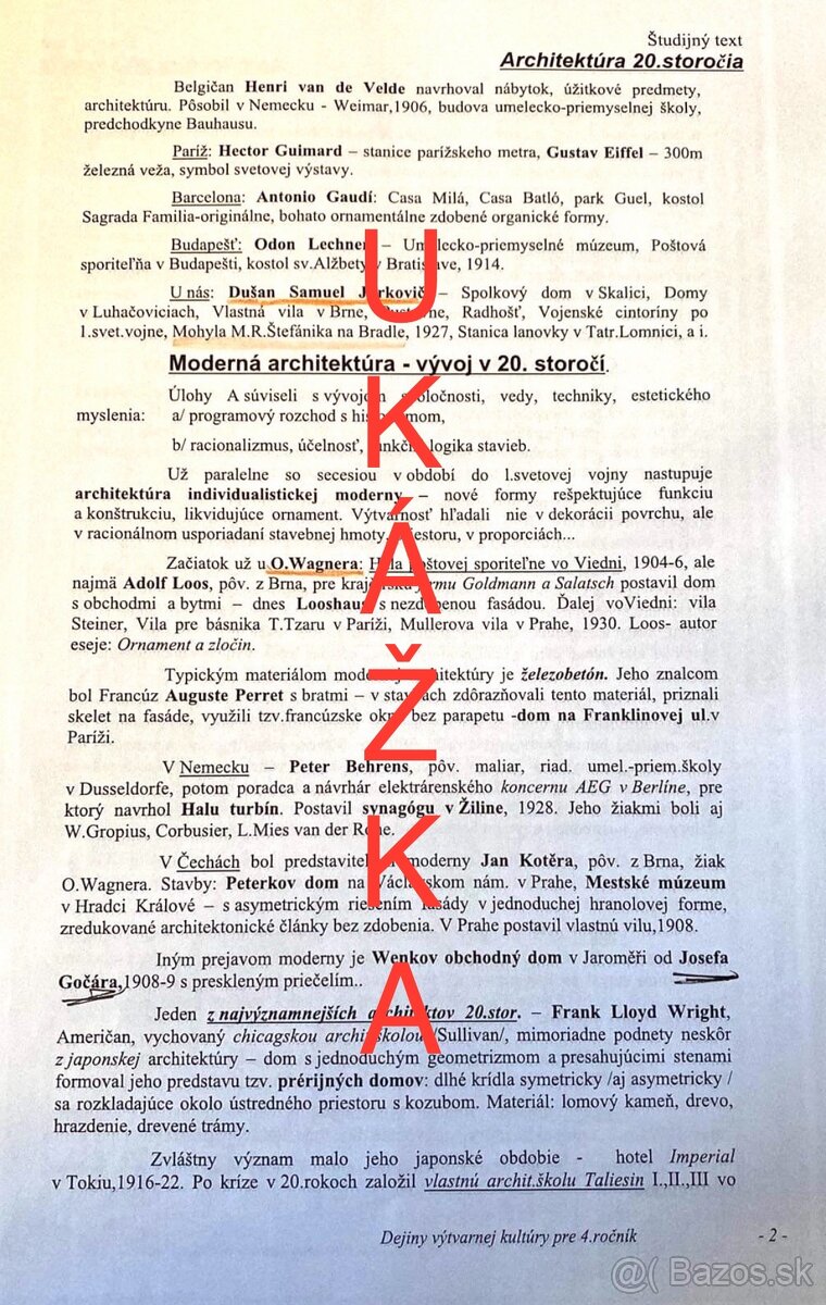 Príjimačky na architektúru - skriptá + pptx