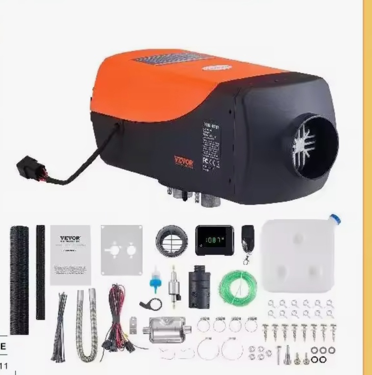 Vevor naftové kúrenie 5kw 12V